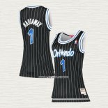 Penny Hardaway NO 1 Camiseta Mujer Orlando Magic Icon 2017-18 Negro