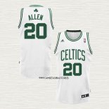 Ray Allen NO 20 Camiseta Boston Celtics Blanco