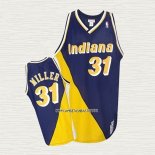 Reggie Miller NO 31 Camiseta Indiana Pacers Retro Blanco Azul Amarillo