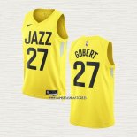 Rudy Gobert NO 27 Camiseta Utah Jazz Icon 2022-23 Amarillo