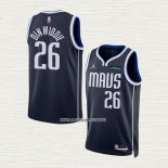 Spencer Dinwiddie NO 26 Camiseta Dallas Mavericks Statement 2022-23 Azul