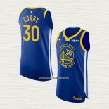 Stephen Curry NO 30 Camiseta Golden State Warriors Icon Autentico Azul
