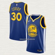 Stephen Curry NO 30 Camiseta Golden State Warriors Icon Azul
