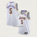 Talen Horton-Tucker NO 5 Camiseta Los Angeles Lakers Association 2021-2022 Blanco