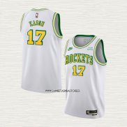 Tari Eason NO 17 Camiseta Houston Rockets Classic 2022-23 Blanco