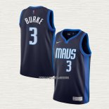 Trey Burke NO 3 Camiseta Dallas Mavericks Earned 2020-21 Azul