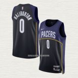 Tyrese Haliburton NO 0 Camiseta Indiana Pacers Ciudad 2022-23 Azul