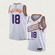 Yuta Watanabe NO 18 Camiseta Phoenix Suns Association 2023-24 Blanco