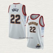 Zeke Nnaji NO 22 Camiseta Denver Nuggets Ciudad 2022-23 Blanco