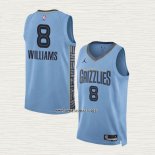 Ziaire Williams NO 8 Camiseta Memphis Grizzlies Statement 2022-23 Azul