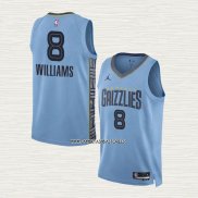 Ziaire Williams NO 8 Camiseta Memphis Grizzlies Statement 2022-23 Azul
