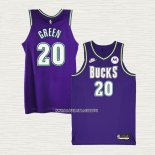 A.C. Green NO 20 Camiseta Milwaukee Bucks Classic 2022-23 Violeta