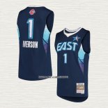 Allen Iverson NO 1 Camiseta All Star 2009 Azul