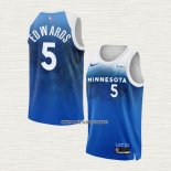 Anthony Edwards NO 5 Camiseta Minnesota Timberwolves Ciudad 2023-24 Azul