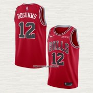 Ayo Dosunmu NO 12 Camiseta Chicago Bulls Icon 2021-22 Rojo