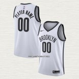 Camiseta Brooklyn Nets Personalizada Association 2020-21 Negro