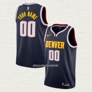 Camiseta Denver Nuggets Personalizada Icon 2020-21 Azul