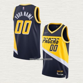 Camiseta Indiana Pacers Personalizada Ciudad 2021-22 Azul