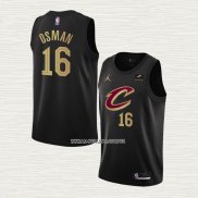 Cedi Osman NO 16 Camiseta Cleveland Cavaliers Statement 2022-23 Negro