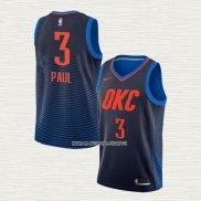 Chris Paul NO 3 Camiseta Oklahoma City Thunder Statement Azul