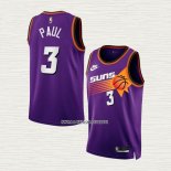 Chris Paul NO 3 Camiseta Phoenix Suns Classic 2022-23 Violeta