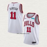 DeMar DeRozan NO 11 Camiseta Chicago Bulls Association 2021 Blanco