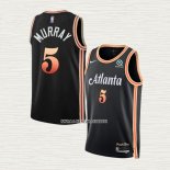 Dejounte Murray NO 5 Camiseta Atlanta Hawks Ciudad 2022-23 Negro