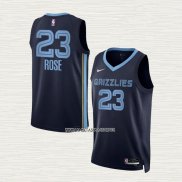 Derrick Rose NO 23 Camiseta Memphis Grizzlies Icon Azul