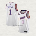 Devin Booker NO 1 Camiseta Phoenix Suns Association 2022-23 Blanco