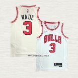Dwyane Wade NO 3 Camiseta Chicago Bulls Association 2021 Blanco