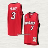 Dwyane Wade NO 3 Camiseta Miami Heat Mitchell & Ness 2005-06 Rojo
