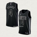Edmond Sumner NO 4 Camiseta Brooklyn Nets Statement 2022-23 Negro