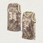 Giannis Antetokounmpo NO 34 Camiseta Milwaukee Bucks Select Series 2023 Marron