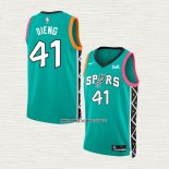 Gorgui Dieng NO 41 Camiseta San Antonio Spurs Ciudad 2022-23 Verde