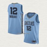 Ja Morant NO 12 Camiseta Memphis Grizzlies Statement 2022-23 Azul