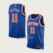 Jalen Brunson NO 11 Camiseta New York Knicks Icon 2022-23 Azul