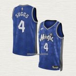 Jalen Suggs NO 4 Camiseta Orlando Magic Classic 2023-24 Azul