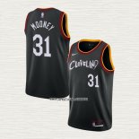 Jarrett Allen NO 31 Camiseta Cleveland Cavaliers Ciudad 2020-21 Negro