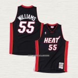 Jason Williams NO 55 Camiseta Miami Heat Hardwood Classics Throwback Negro