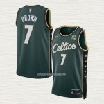 Jaylen Brown NO 7 Camiseta Boston Celtics Ciudad 2022-23 Verde