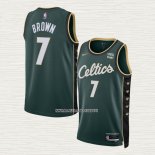 Jaylen Brown NO 7 Camiseta Boston Celtics Ciudad 2022-23 Verde