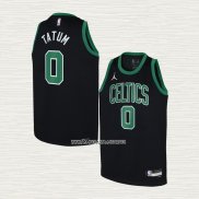 Jayson Tatum NO 0 Camiseta Nino Boston Celtics Statement Negro