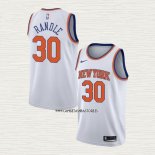 Julius Randle NO 30 Camiseta New York Knicks Association Blanco