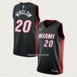 Justise Winslow NO 20 Camiseta Miami Heat Icon Negro