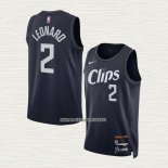 Kawhi Leonard NO 2 Camiseta Los Angeles Clippers Ciudad 2023-24 Azul