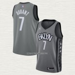 Kevin Durant NO 7 Camiseta Brooklyn Nets Statement 2020-21 Gris