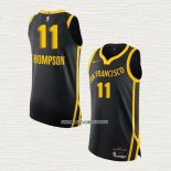 Klay Thompson NO 11 Camiseta Golden State Warriors Ciudad Autentico 2023-24 Negro