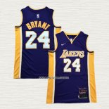Kobe Bryant NO 24 Camiseta Los Angeles Lakers Retirement Violeta