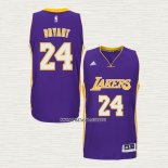 Kobe Bryant NO 24 Camiseta Los Angeles Lakers Violeta