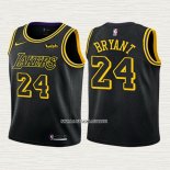 Kobe Bryant NO 24 Camiseta Nino Los Angeles Lakers Ciudad 2017-18 Negro